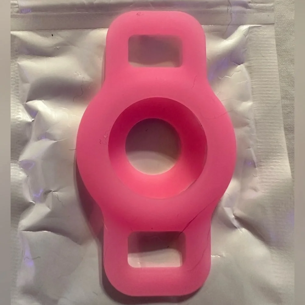 AirTag® Holder for Small Pet Collars-Sized for Cats + Small Dogs. Luminous Pink